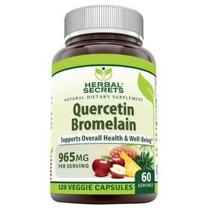 HERBAL SECRETS® QUERCETIN WITH BROMELAIN 120 CAPSULES