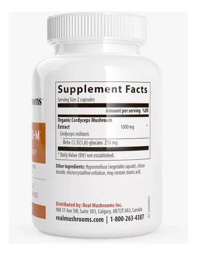 Real Mushrooms™ Cordyceps - M Peak Performance 300 Cápsulas - Hi Vitamins
