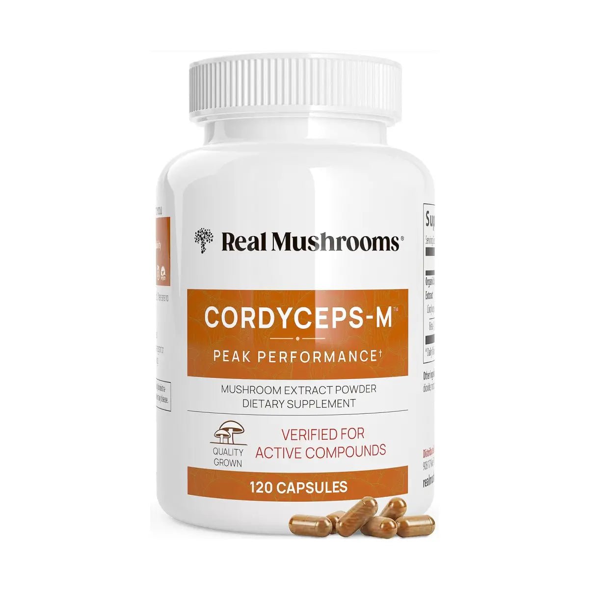 Real Mushrooms Cordyceps - M 500 Mg 120 Cápsulas - Hi Vitamins