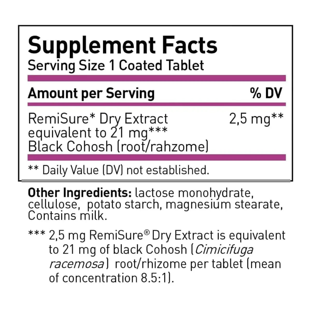 Remifemin Alivio de la Menopausia 60 Tabletas - Hi Vitamins