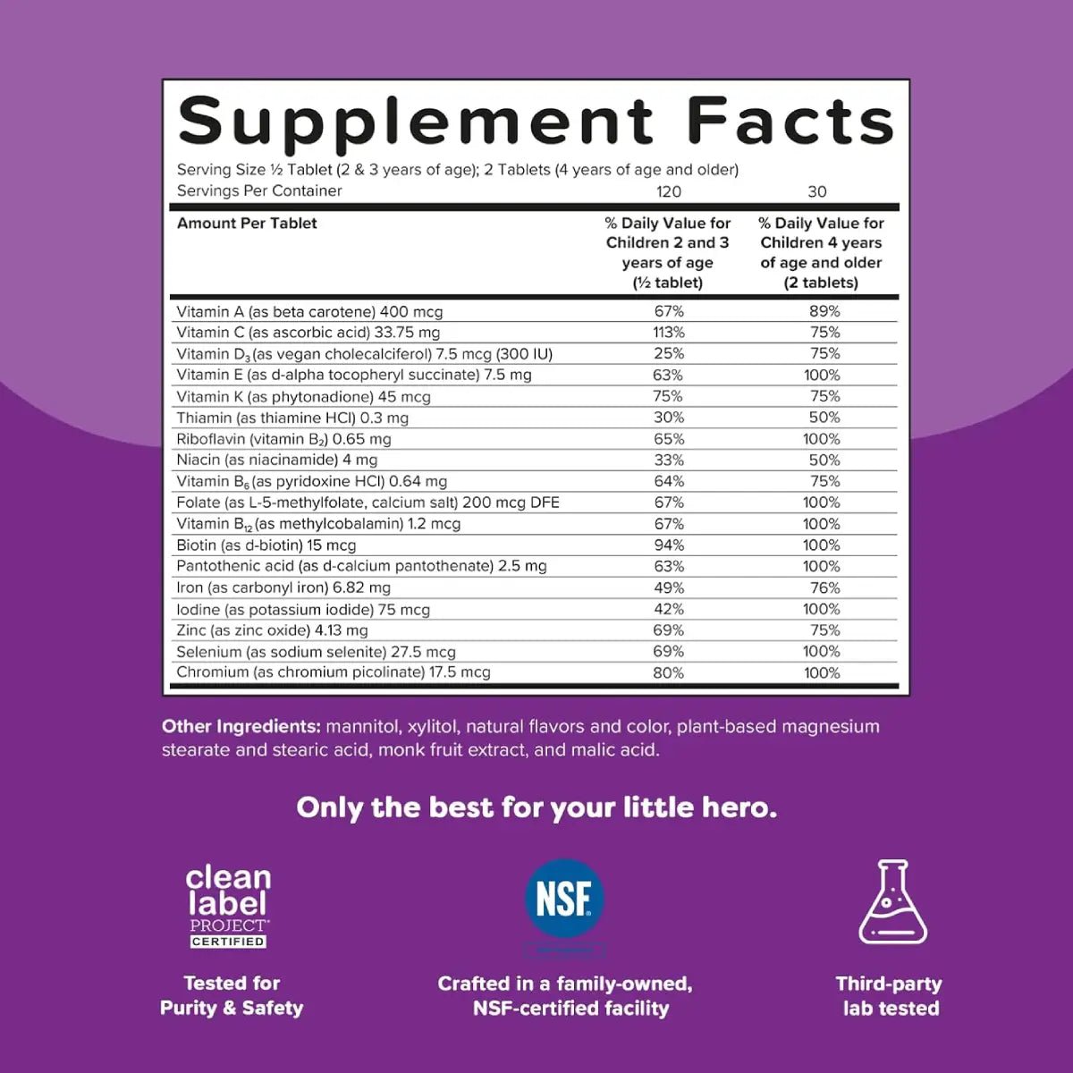 Renzo’s® Picky Eater Multivitamínico con Hierro 60 Tabletas - Hi Vitamins