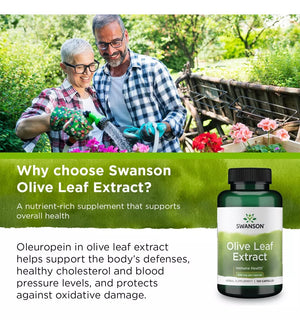 Swanson Olive Leaf Extract 500 Mg Olive Leaf 120 Caps