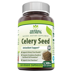 Herbal Secrets ® Celery Seed 1500mg 120 Capsules