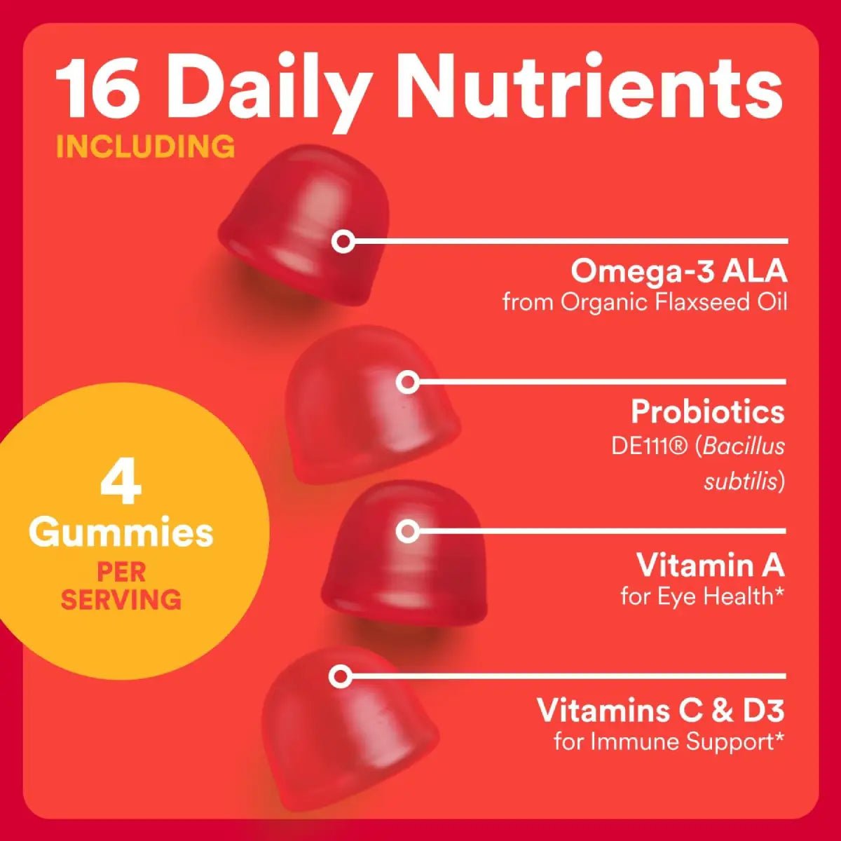 SmartyPants Multivitaminas & Probióticos para Niños 120 Gomitas - Hi Vitamins