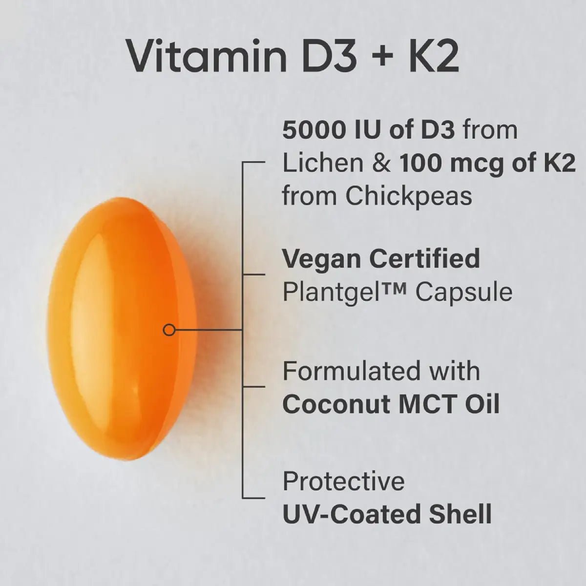Sports Research® Vitaminas K2 + D3 - Hi Vitamins