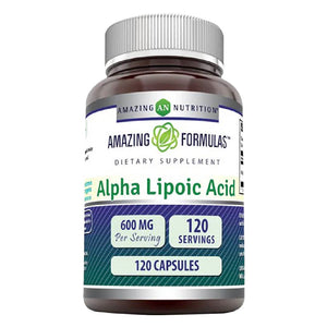 AMAZING FORMULAS ALPHA LIPOIC ACID 600 MG  120 CAPSULES