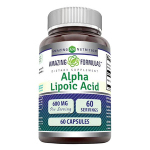 AMAZING NUTRITION ALPHA LIPOIC ACID 600 MG 60 CAPSULES