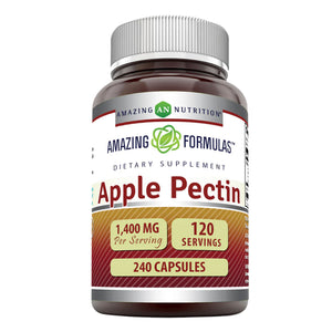 AMAZING NUTRITION APPLE PECTIN 1400 MG 120 CAPSULES