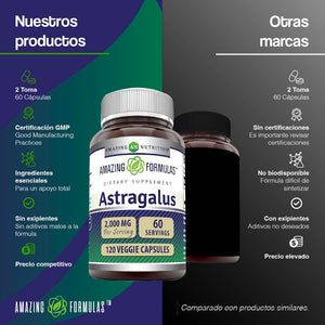 AMAZING FORMULAS ASTRAGALUS 2000MG 120 CAPSULES