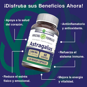 AMAZING FORMULAS ASTRAGALUS 2000MG 120 CAPSULES