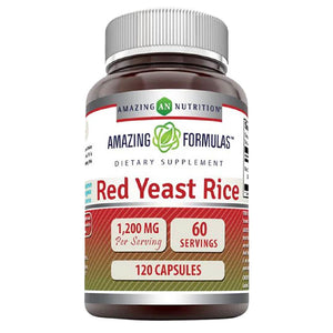 AMAZING FORMULAS RED YEAST RICE 1200MG 120 CAPSULES