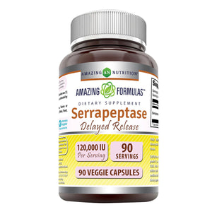 AMAZING FORMULAS SERRAPEPTASE 12000IU BOTE 90 CAPSULES