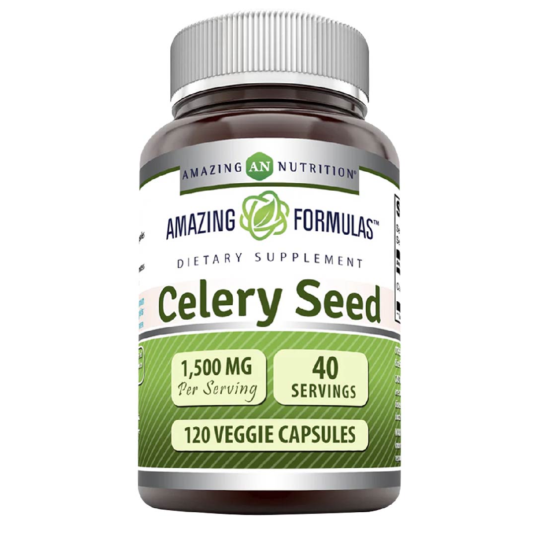 Amazing Formulas Semillas de Apio 1500mg 120 Cápsulas - Hi Vitamins