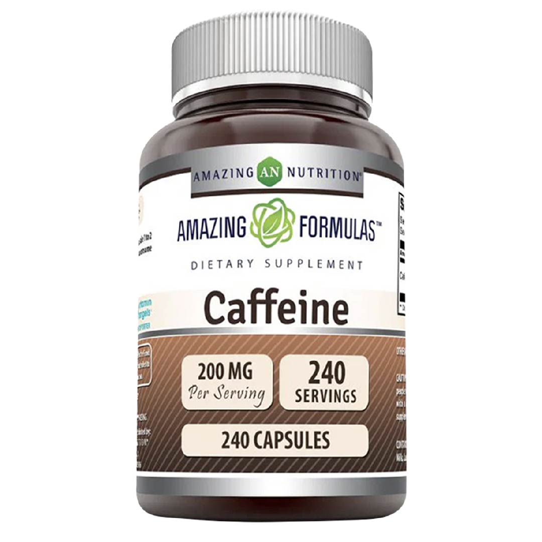 Amazing Nutrition Caffeine 200 Mg 240 Cápsulas - Hi Vitamins