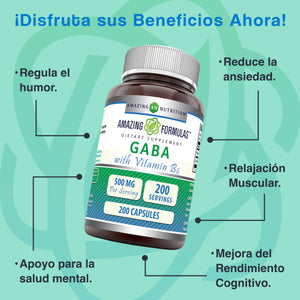 AMAZING NUTRITION GABA 500MG 200 CAPSULES