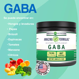 AMAZING FORMULAS GABA POWDER 500 G 667 SERVINGS