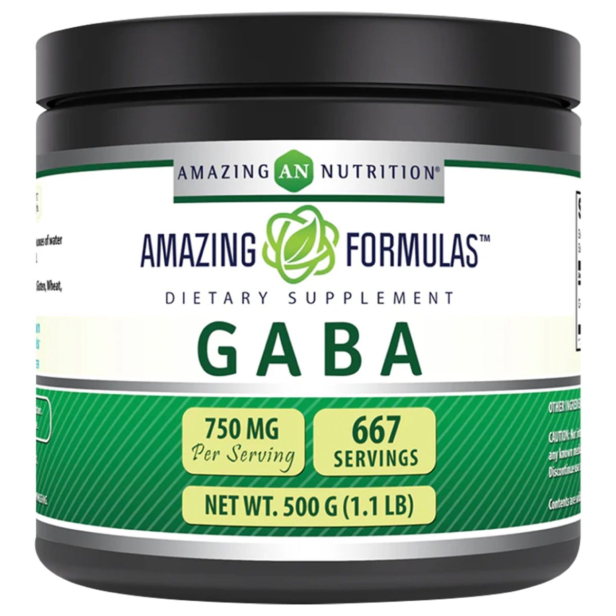 Amazing Formulas Polvo de GABA 500 G 667 Servings - Hi Vitamins