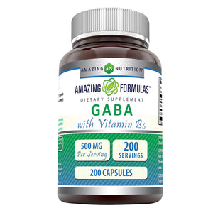 AMAZING NUTRITION GABA 500MG 200 CAPSULES