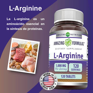 AMAZING NUTRITION L-ARGININE 1000 MG 120 TABLETS