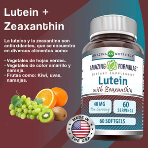 AMAZING FORMULAS LUTEIN ZEAXANTINA 40 MCG 60 SOFTGELS