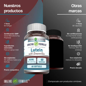 AMAZING FORMULAS LUTEIN ZEAXANTINA 40 MCG 60 SOFTGELS