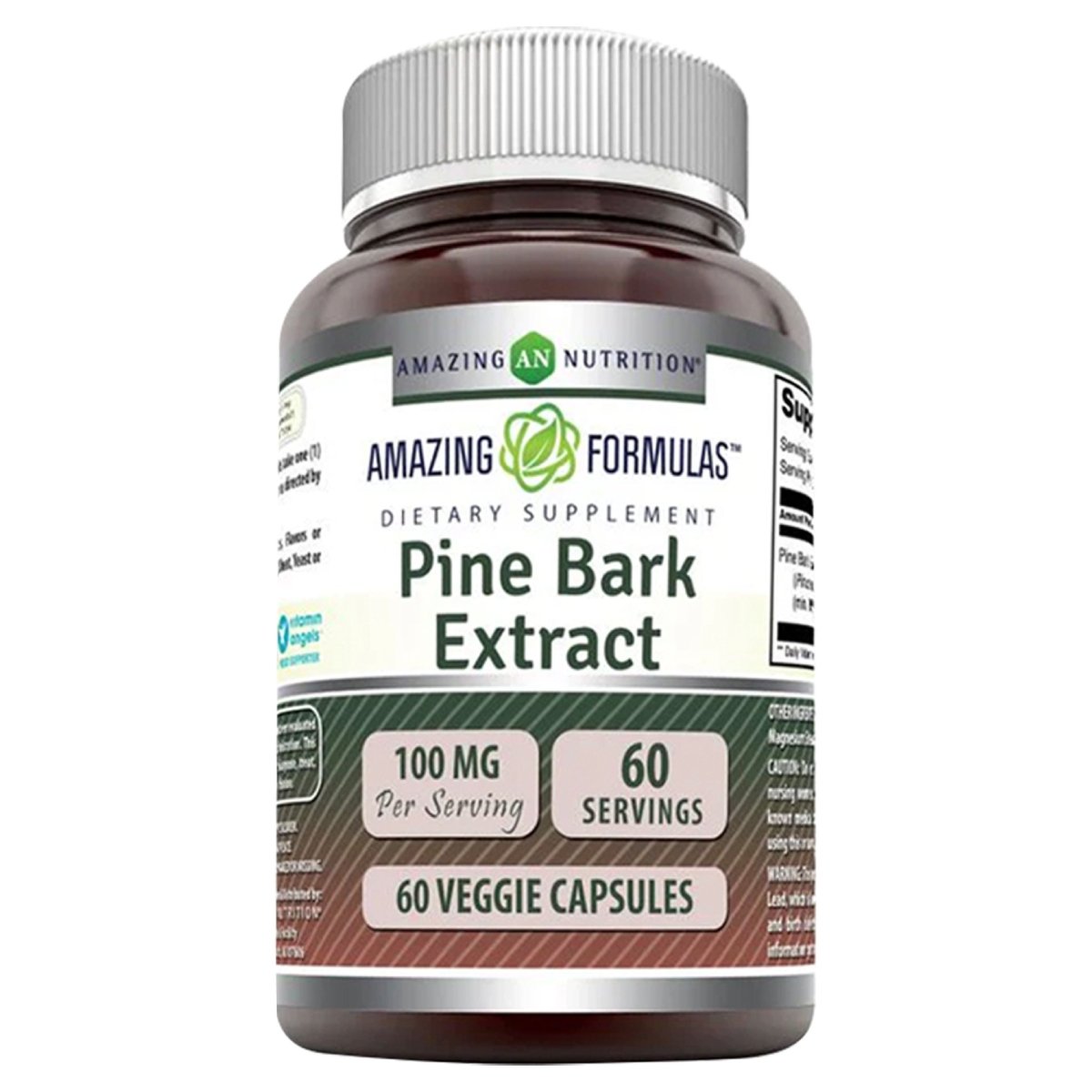 Amazing Formulas Extracto de Corteza de Pino 100 Mg 60 Cápsulas - Hi Vitamins