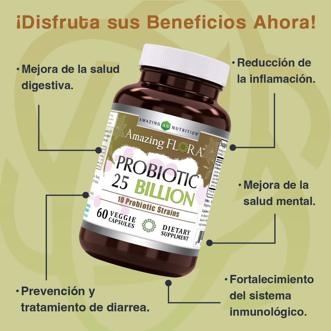 Amazing Nutrition Flora Probiotic 25 Billion 60 Capsules