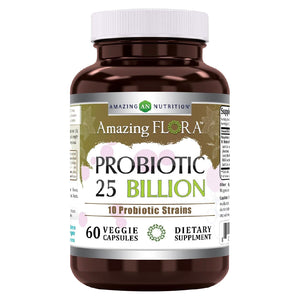 AMAZING NUTRITION FLORA PROBIOTIC 25 BILLION 60 CAPSULES