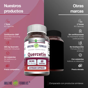 AMAZING NUTRITION QUERCETIN 500 MG 60 CAPSULES