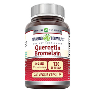 AMAZING FORMULAS QUERCETIN BROMELAIN 240 CAPSULAS