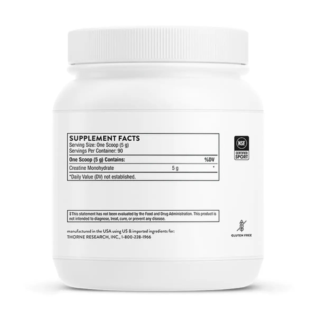 Thorne® Creatina 450g - Hi Vitamins