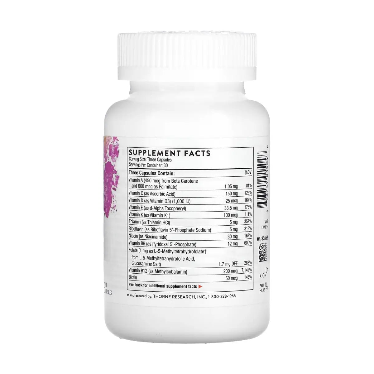 Thorne® Suplemento Basic Prenatal 90 Cápsulas - Hi Vitamins