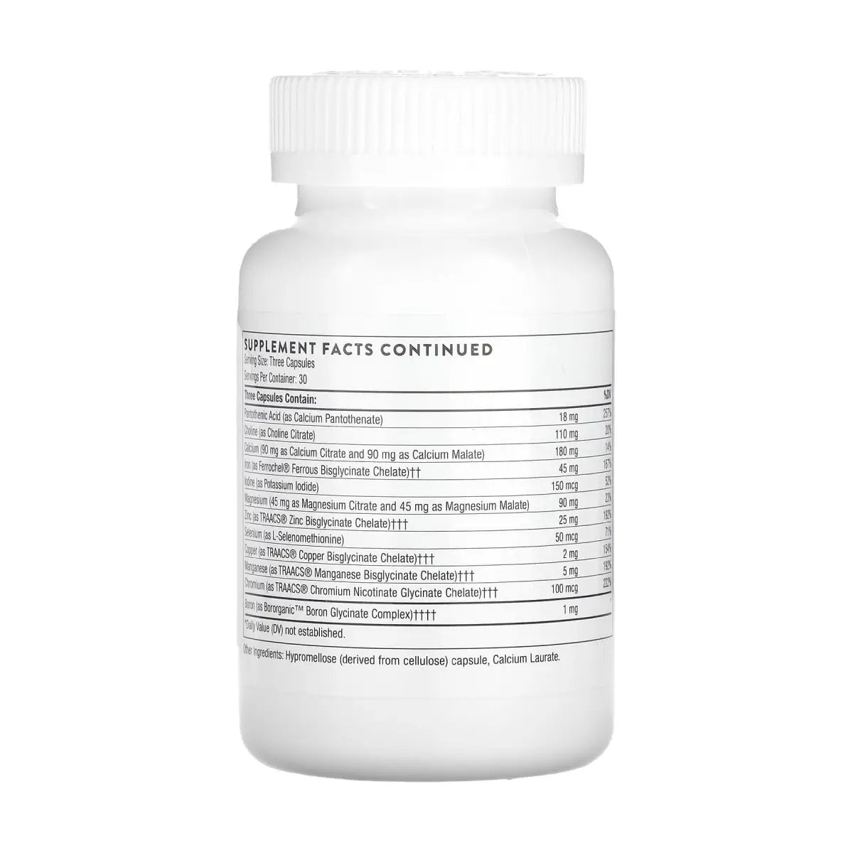 Thorne® Suplemento Basic Prenatal 90 Cápsulas - Hi Vitamins