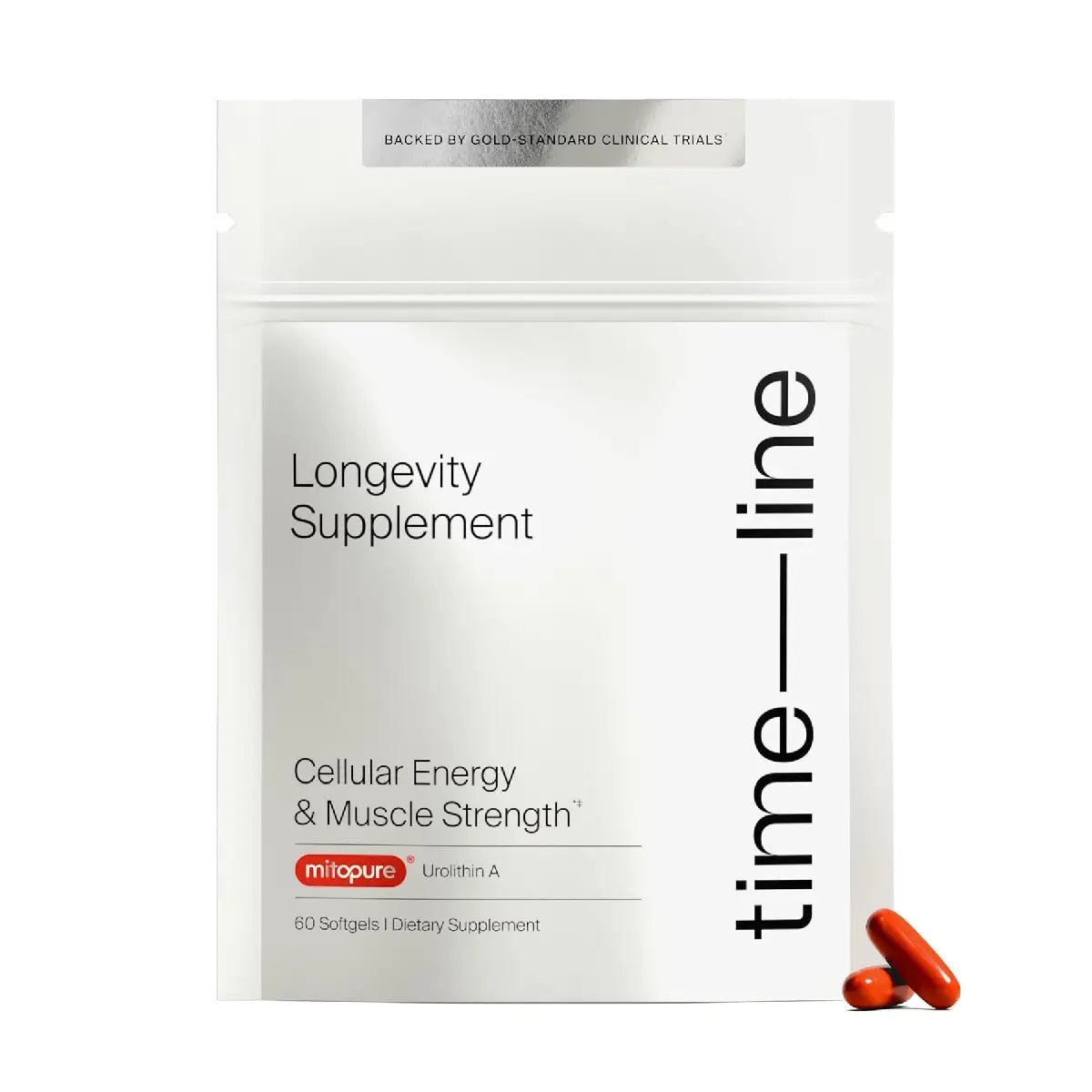 Timeline Mitopure Suplemento para la Longevidad 60 Softgels - Hi Vitamins
