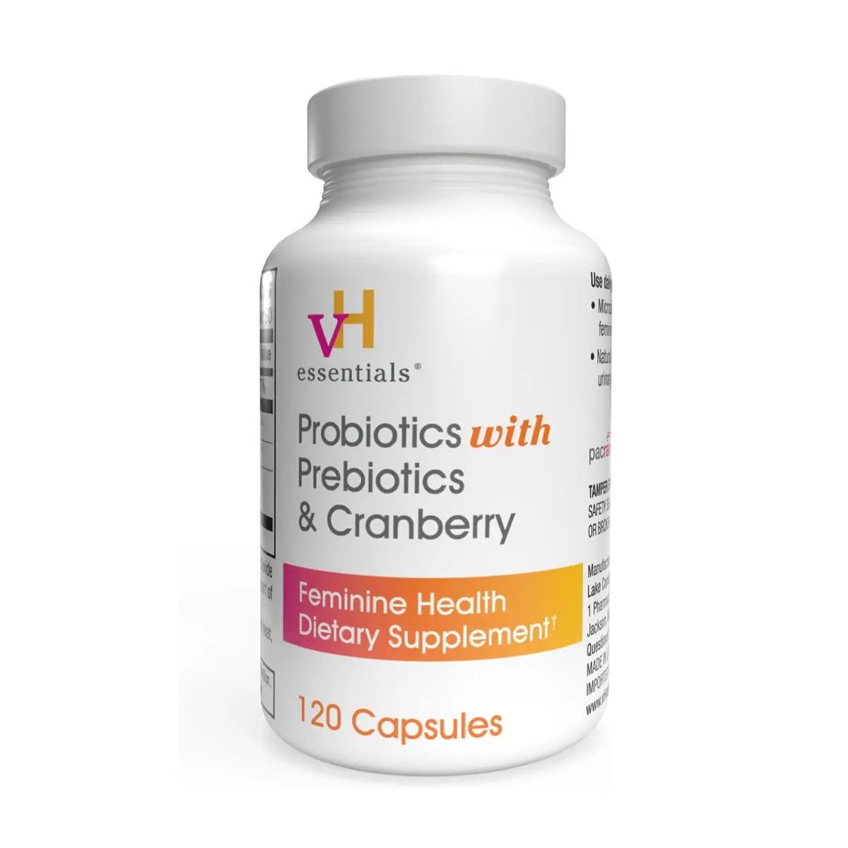 VH Essentials® Probióticos con Prebióticos y Arándanos 120 Cápsulas | Salud Femenina - Hi Vitamins