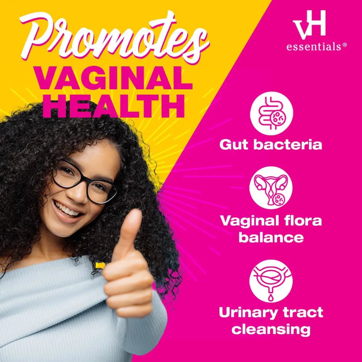 VH Essentials® Probióticos con Prebióticos y Arándanos 120 Cápsulas | Salud Femenina - Hi Vitamins