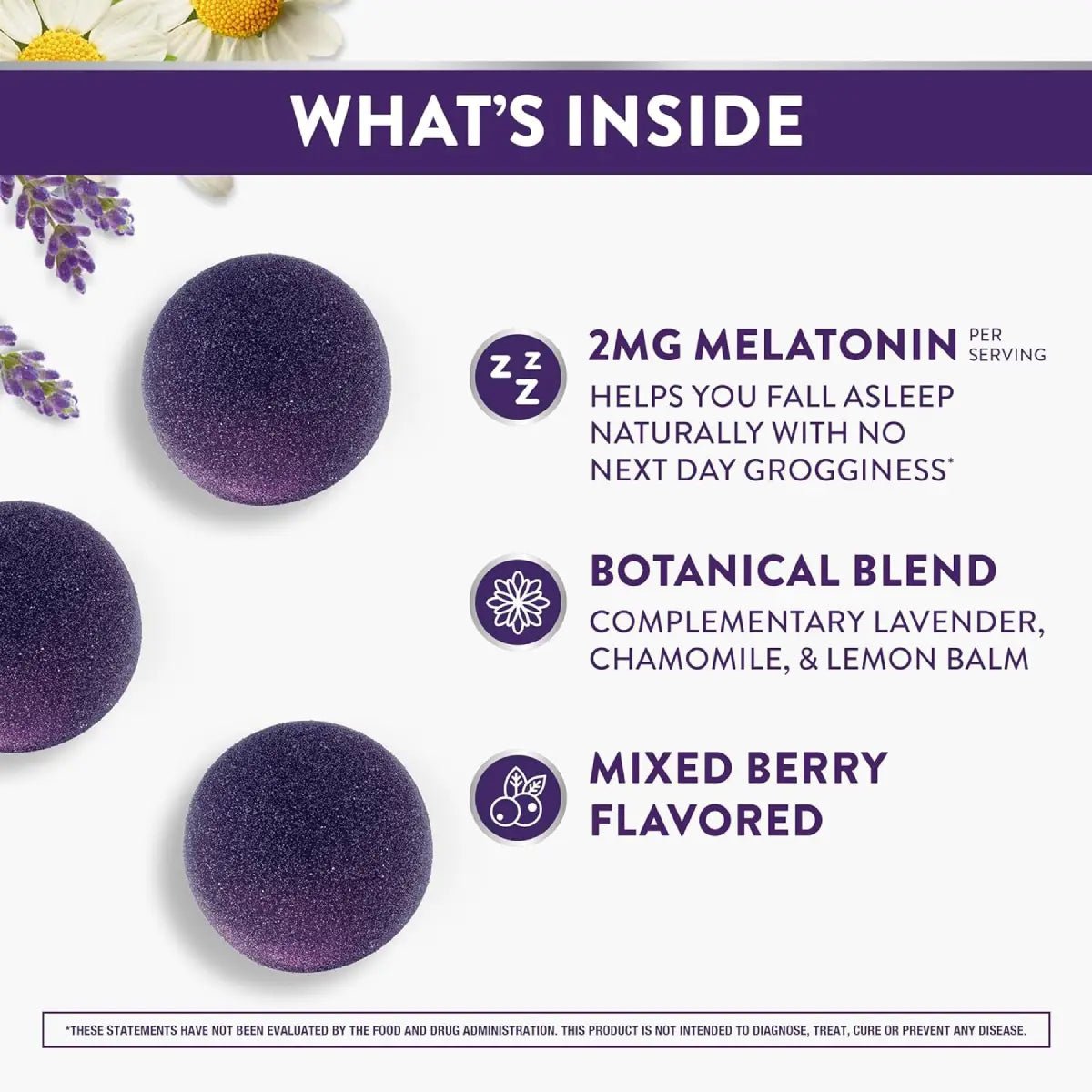 Vicks ZzzQuil Pure Melatonina 72 Gomitas 2 mg - Hi Vitamins