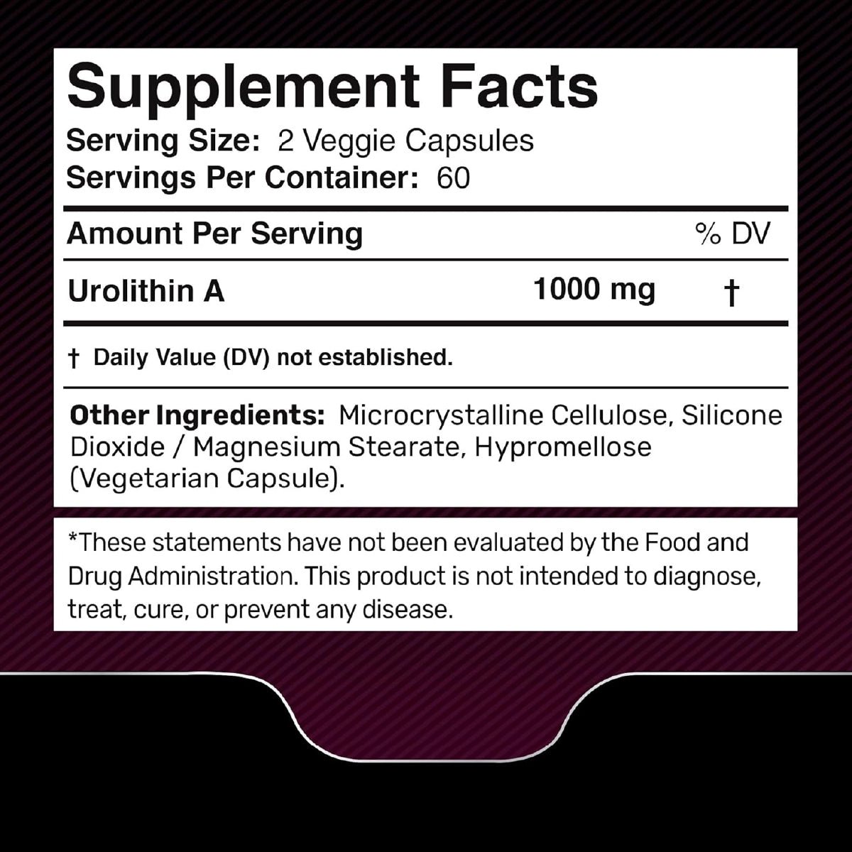 Wellness LabsRx Urolitina A 1000 mg 120 Cápsulas Apoyo Energía Celular Salud Muscular y Función Mitocondrial - Hi Vitamins