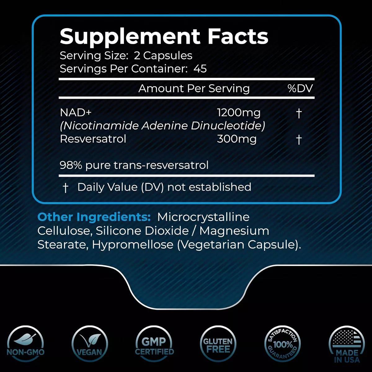 Wellness Labsrx® Liposomal NAD+ con Resveratrol 1500 Mg 90 Cápsulas - Hi Vitamins