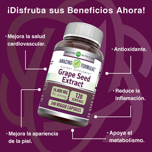 AMAZING FORMULAS GRAPE SEED EXTRACT 16000 MG 240 CAPSULES