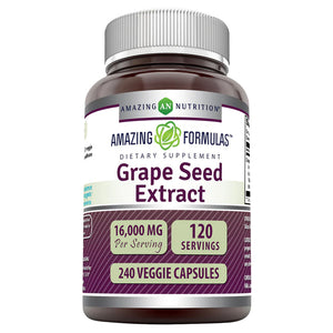 AMAZING FORMULAS GRAPE SEED EXTRACT 16000 MG 240 CAPSULES