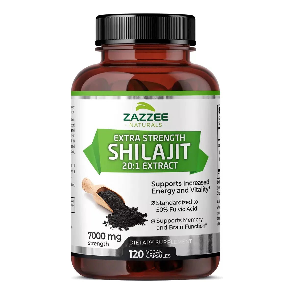 Zazzee Naturals Shilajit 7000 Mg 120 Cápsulas - Hi Vitamins