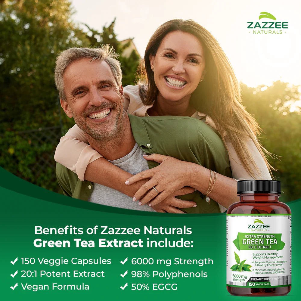 Zazzee Naturals Té Verde 6000 Mg 150 Cápsulas - Hi Vitamins