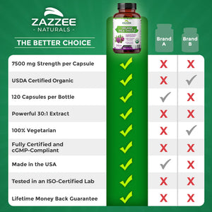 ZAZZEE NATURALS MILK THISTLE 120 CAPSULES