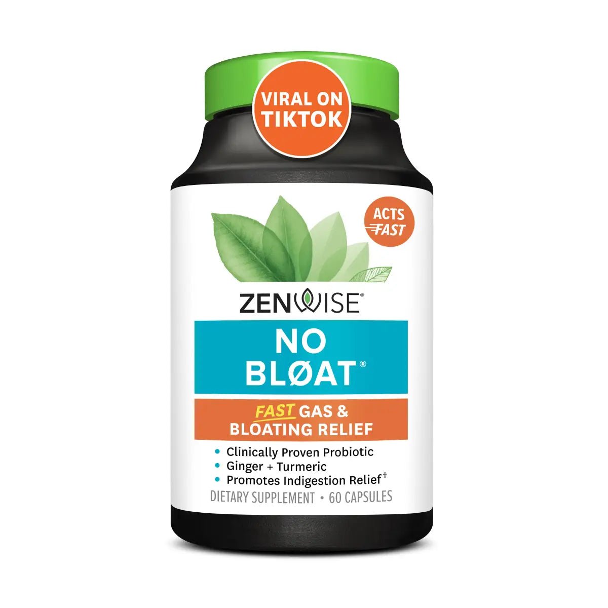 Zenwise Enzimas Digestivas para Mujer No Bloat 60 Cápsulas - Hi Vitamins