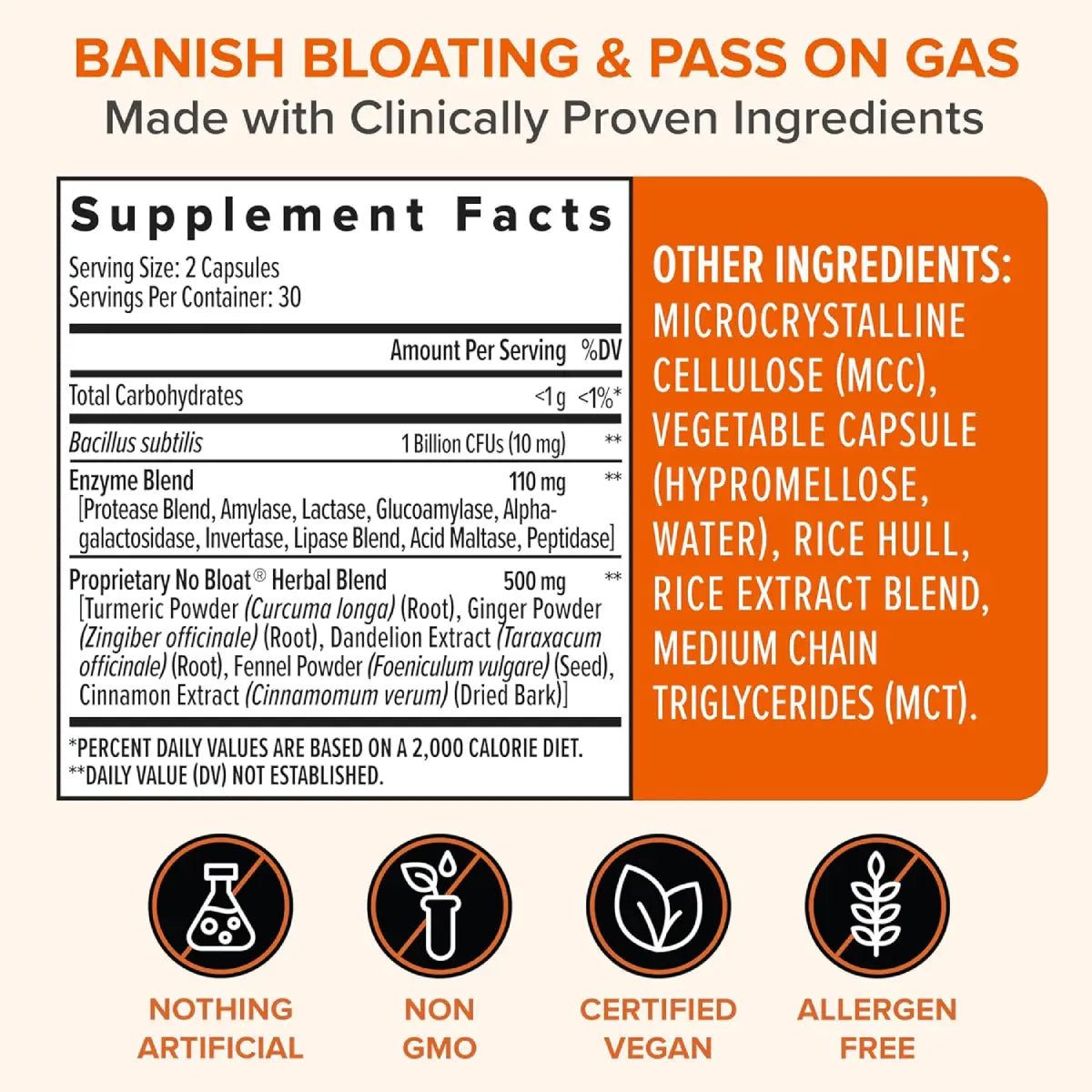 Zenwise Enzimas Digestivas para Mujer No Bloat 60 Cápsulas - Hi Vitamins