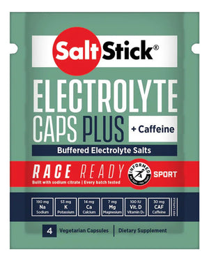 SALTSTICK ELECTROLYTE PLUS + CAFFEINE 4 CAPSULES