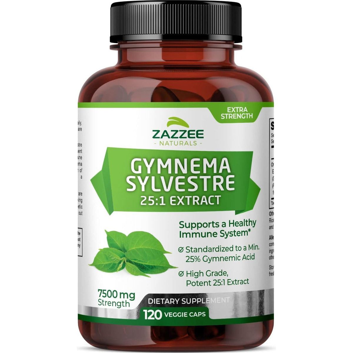 Zazzee Naturals Gymnema Sylvestre 7500 Mg 120 Cápsulas - Hi Vitamins