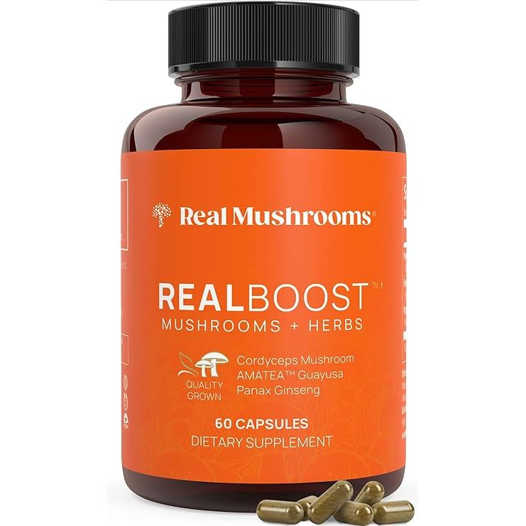 Real Mushrooms RealBoost Mushrooms + Herbs 60 Cápsulas - Hi Vitamins
