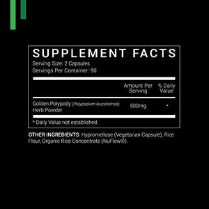 SYM NUTRITION POLYPODIUM LEUCOTOMOS 250 MG 180 CAPSULES